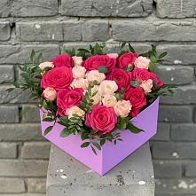 Цветочная композиция из Розы в коробке в Яровом