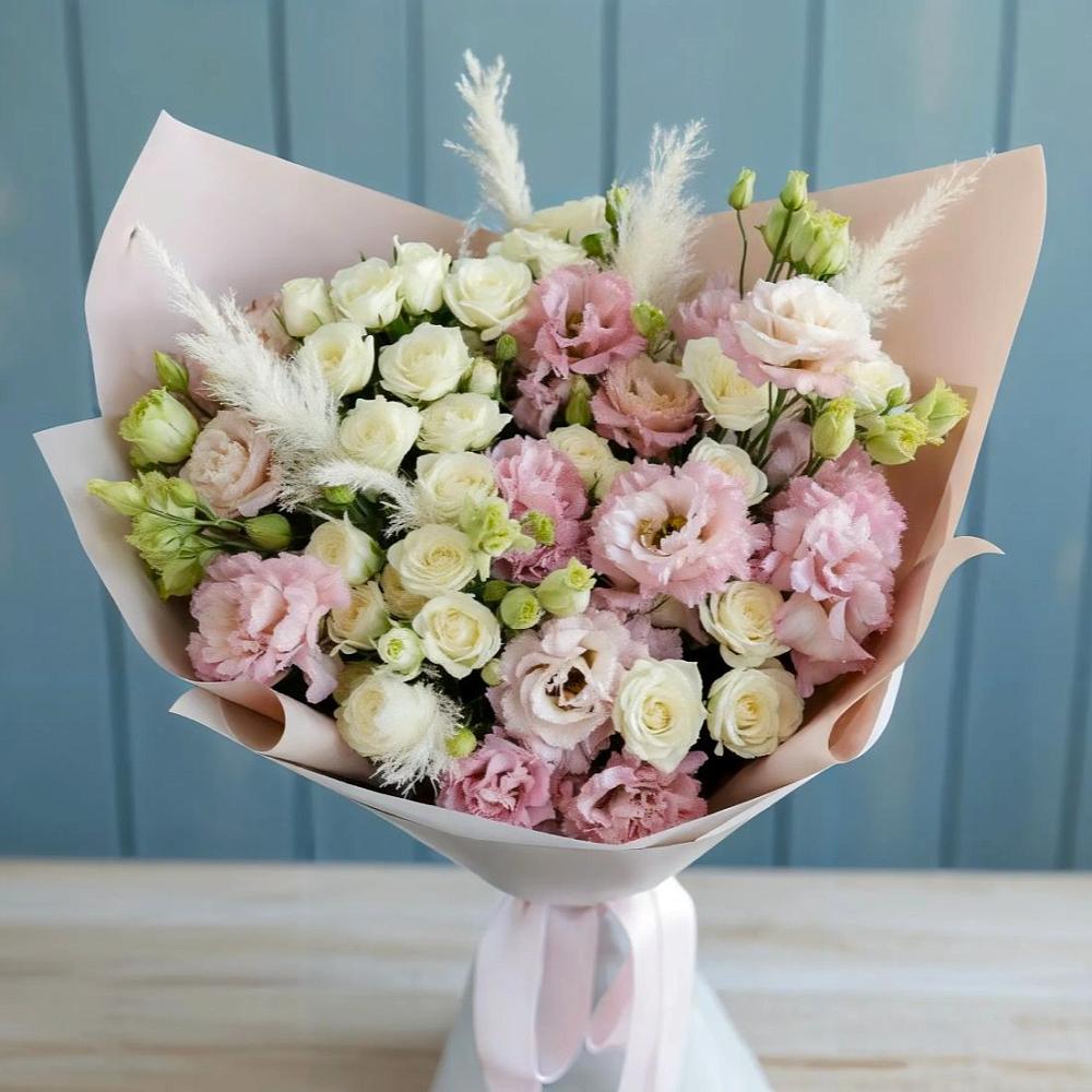 Букет цветов из: Альстромерии и Розы в Яровом