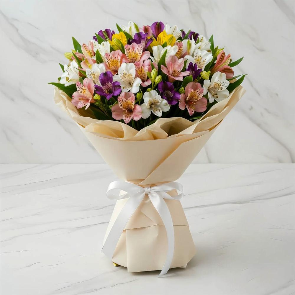 Букет цветов из: Альстромерии в Яровом