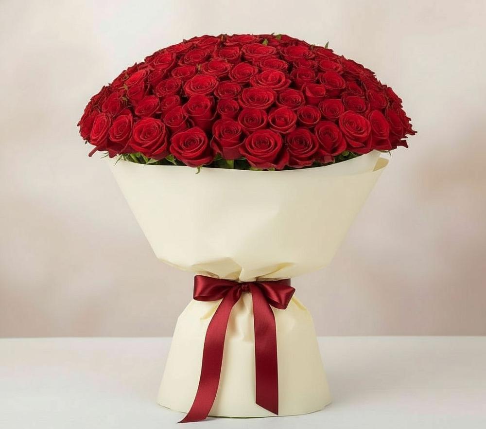 Букет 101 Красная роза Милано в Яровом