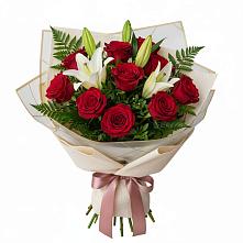 Букет цветов из:  Лилии и Розы в Яровом