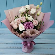 Букет цветов из:  Розы и Лизиантусы #REPLACE_PRED# Яровом
