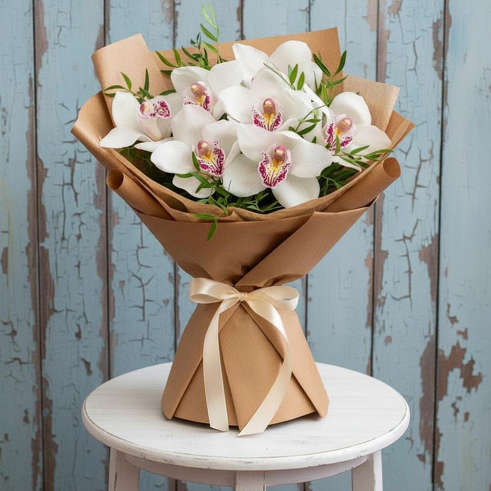 Букет цветов из: Орхидеи и Розы в Яровом