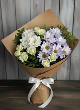 Букет цветов из:  Хризантемы и Розы в Яровом