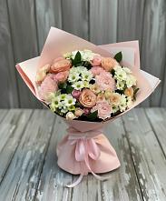 Букет цветов из:  Гвоздики, Розы и Хризантемы в Яровом