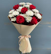 Букет цветов из:  Розы и Хризантемы в Яровом