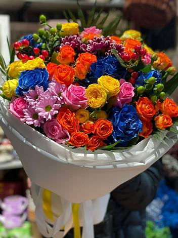 Букет цветов из: Розы и Хризантемы в Яровом