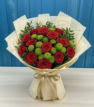 Букет цветов из:  Розы и Хризантемы в Яровом