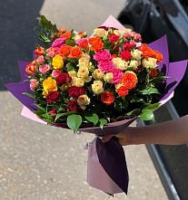 Букет Микс из разноцветных кустовых роз #REPLACE_PRED# Яровом