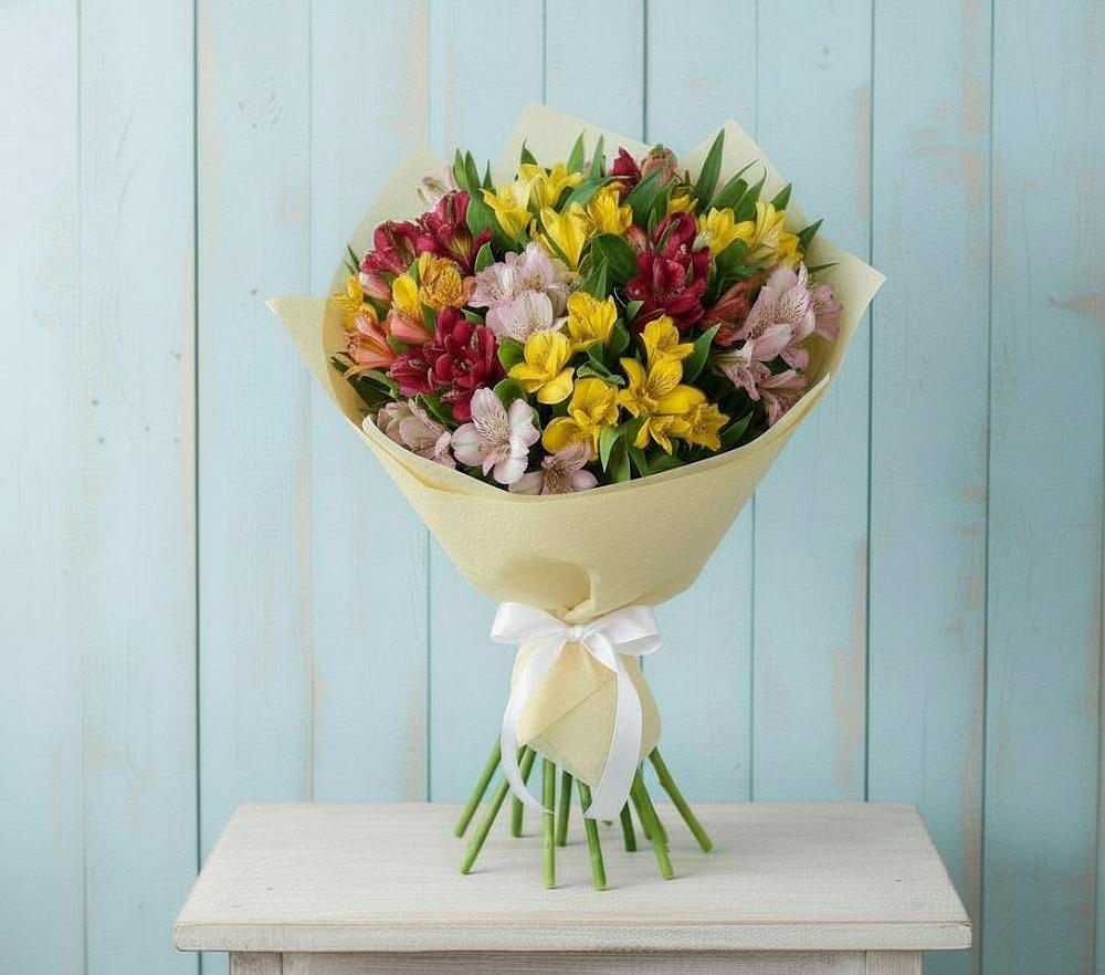 Букет цветов из: Альстромерии в Яровом