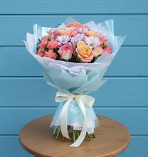 Букет цветов из:  Хризантемы и Розы #REPLACE_PRED# Яровом