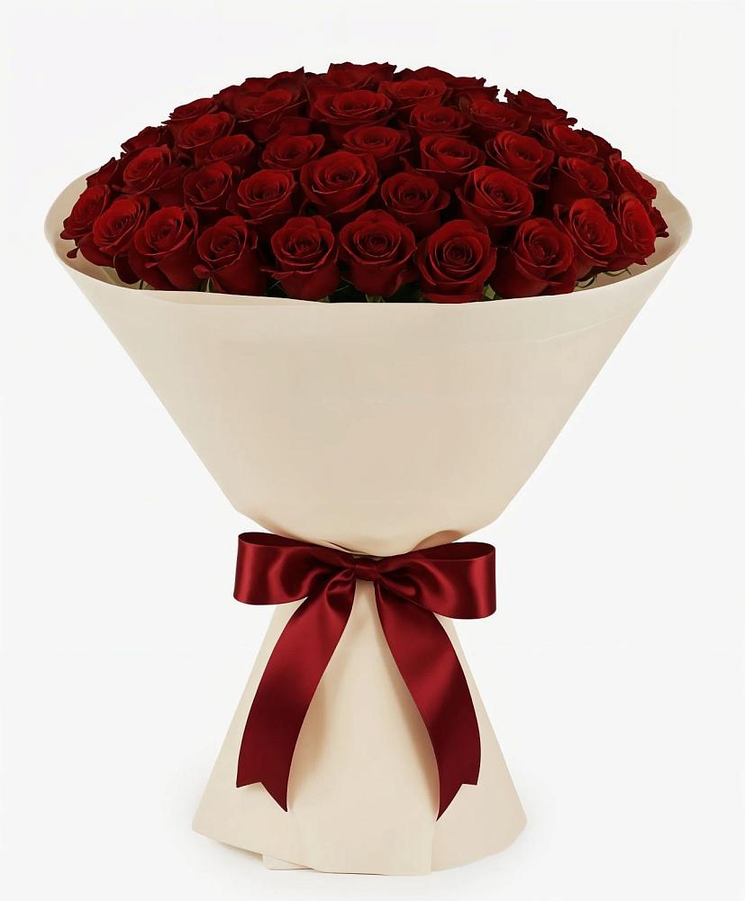 Букет 101 Бордовая роза Блэк Бакарра в Яровом