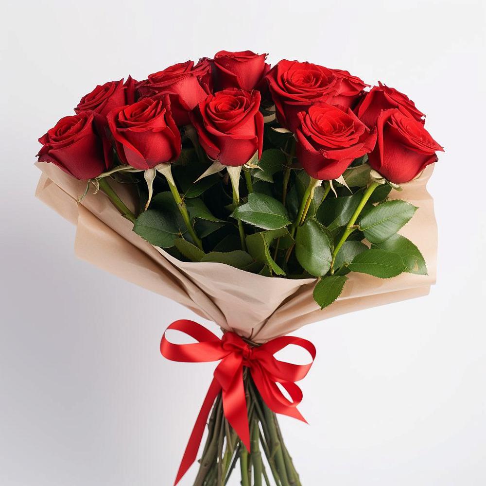 Букет 11 Красных роз Эдлесс Лав в Яровом