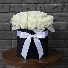 Цветочная композиция из Розы в шляпной коробке в Яровом